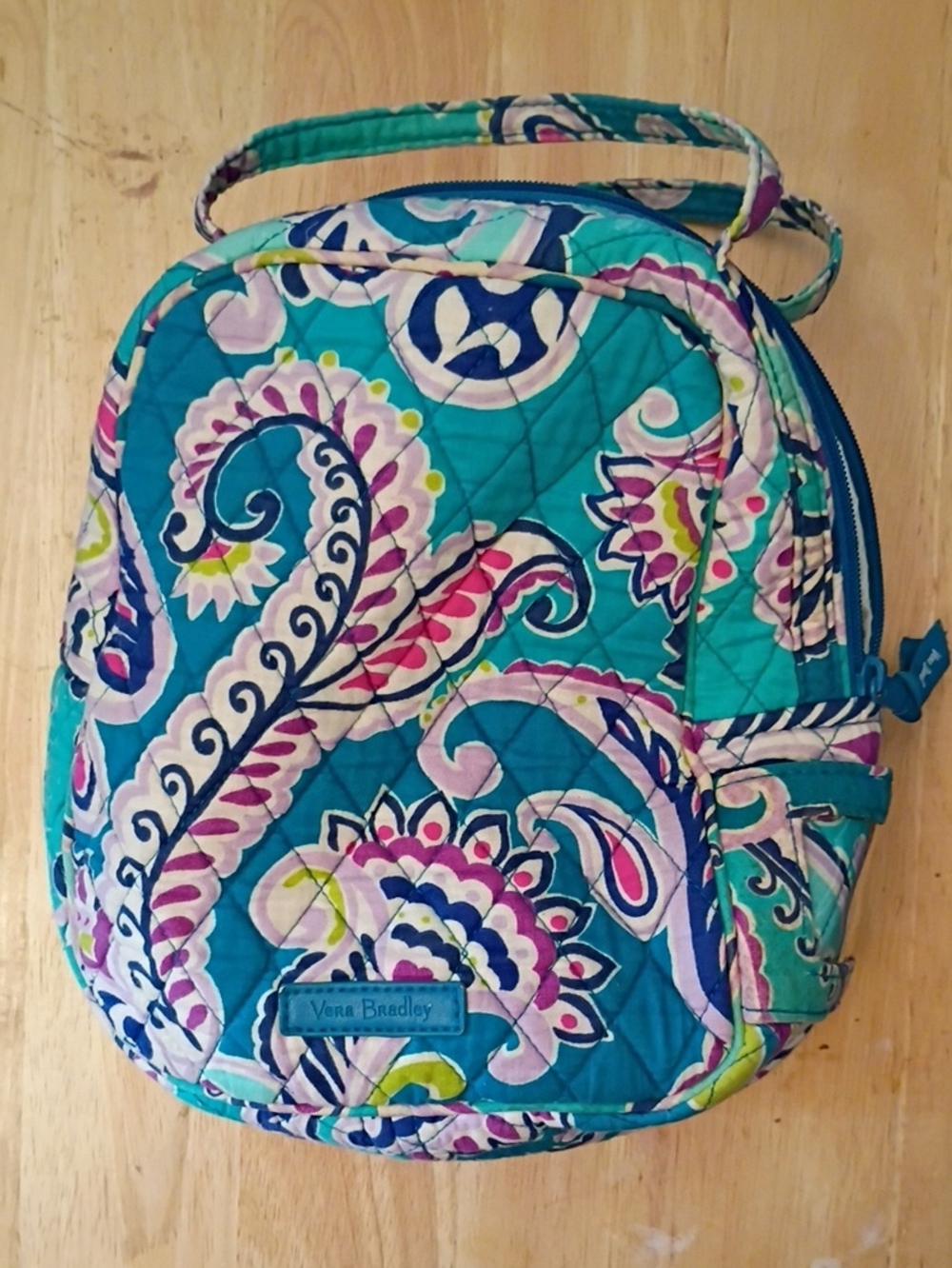 Vera Bradley Insulated Lunch Bag in Retired Waikiki Paisley Blue